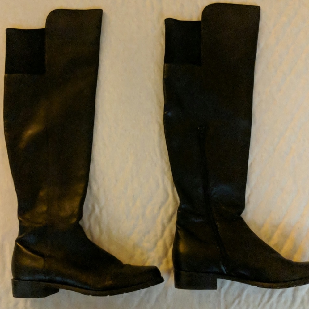 Stuart Weitzman Over the Knee Leather Boots